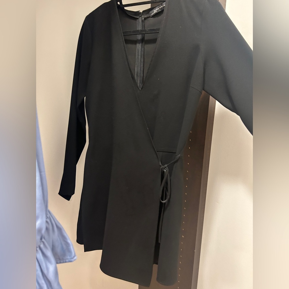 Zara Black Wrap Skort
